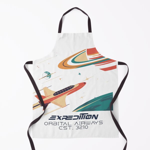Item preview, Expedition Orbital Airways Retro Space Poster designed and sold by AstraAnalog.