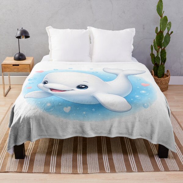 Item preview, Adorable Baby Beluga Whale designed and sold by ToonyTeez.