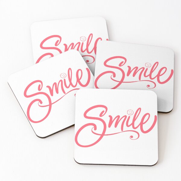 Item preview, Smile Pink Cursive Typography with Winking Face Emoji Design designed and sold by tarzbol.