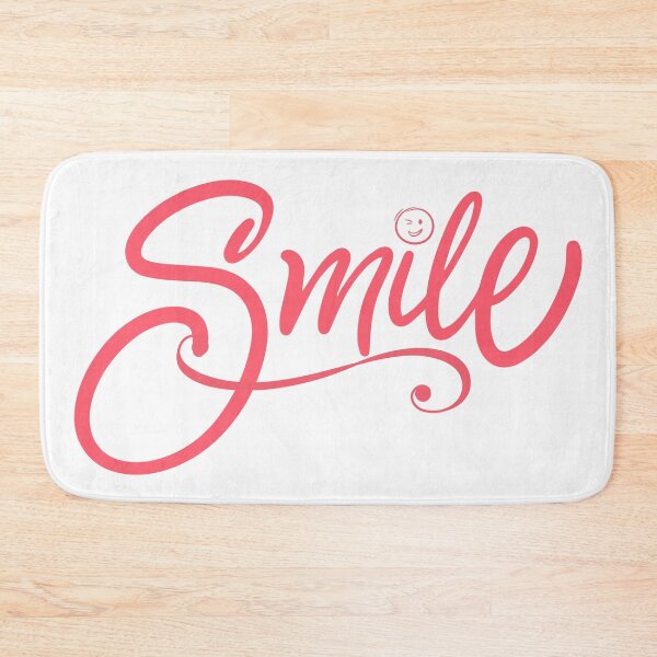 Item preview, Smile Pink Cursive Typography with Winking Face Emoji Design designed and sold by tarzbol.