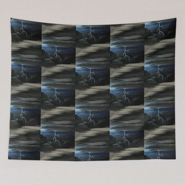 Item preview, "Twilightning", acrylic painting, human made art designed and sold by GiSilver.