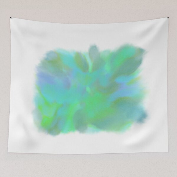 Item preview, Mint and Teal — Soft Abstract Watercolor Print designed and sold by AnnaVikhrArt.