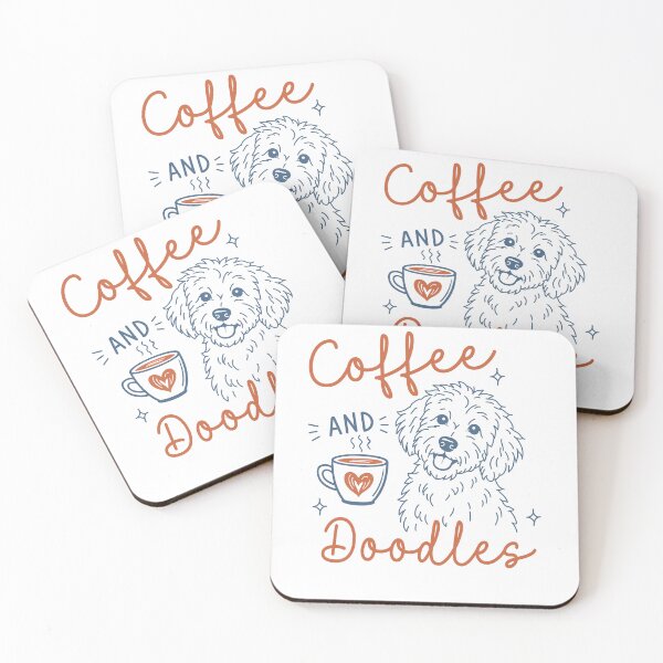 Item preview, Coffee And Doodles Doodle Dog Lover Dog Mom Cozy Coffee Pet Graphic designed and sold by FreshVibe Prints.