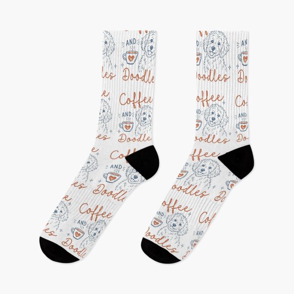 Item preview, Coffee And Doodles Doodle Dog Lover Dog Mom Cozy Coffee Pet Graphic designed and sold by FreshVibe Prints.