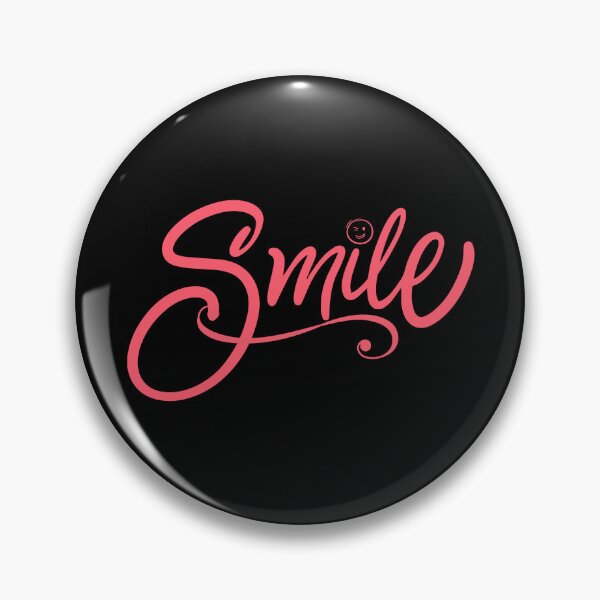 Item preview, Smile Pink Cursive Typography with Winking Face Emoji Design designed and sold by tarzbol.