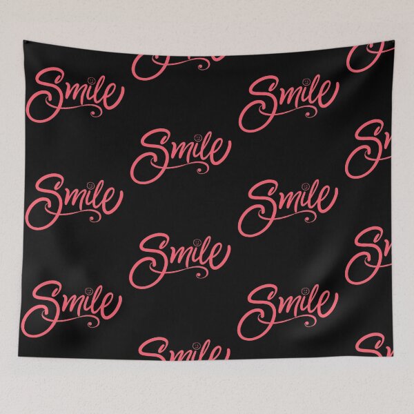 Item preview, Smile Pink Cursive Typography with Winking Face Emoji Design designed and sold by tarzbol.