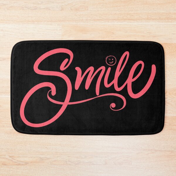 Item preview, Smile Pink Cursive Typography with Winking Face Emoji Design designed and sold by tarzbol.