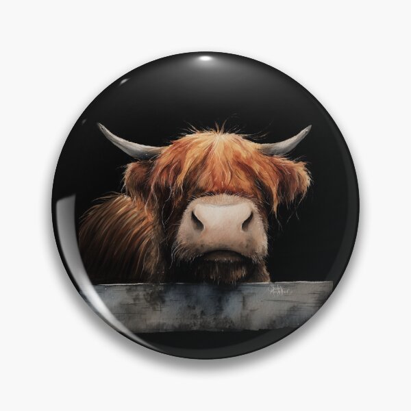 Item preview, Scottish Hairy Highland Cow ' Alex ' by Shirley MacArthur designed and sold by Shirley MacArthur Art.