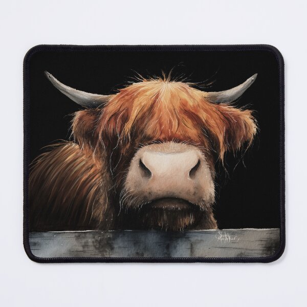 Item preview, Scottish Hairy Highland Cow ' Alex ' by Shirley MacArthur designed and sold by Shirley MacArthur Art.
