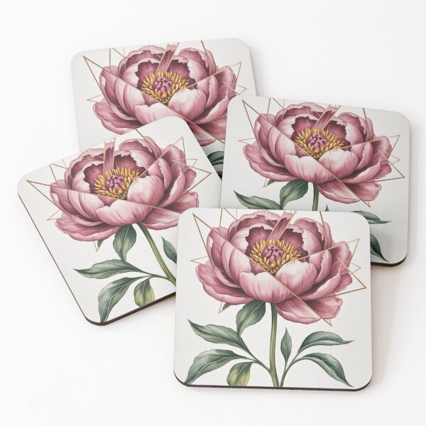 Item preview, Geometric Star Peony designed and sold by JRroess.