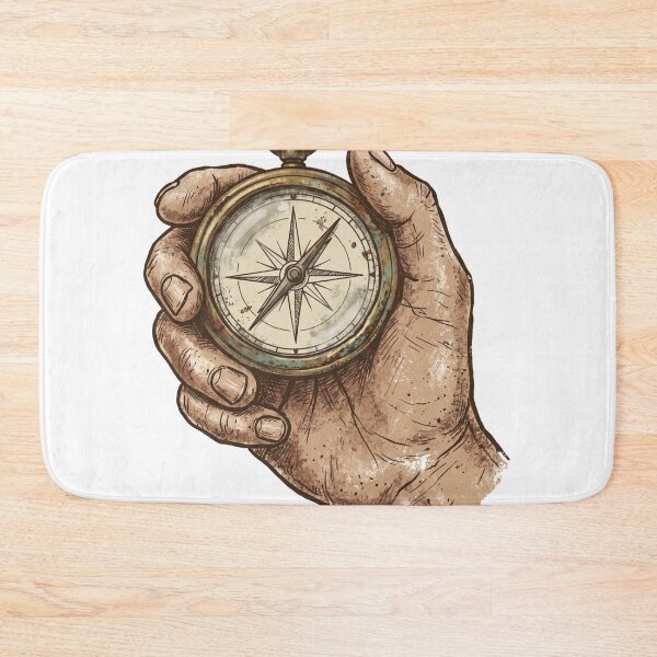 Item preview, Vintage Hand Holding Compass designed and sold by pictranoosa.