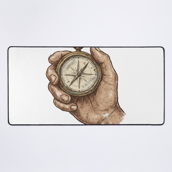 Item preview, Vintage Hand Holding Compass designed and sold by pictranoosa.