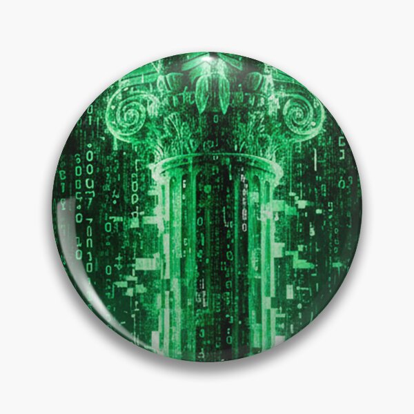 Item preview, The Source Code: Digital Matrix Pillar & Cybernetic Reality designed and sold by codex antique.