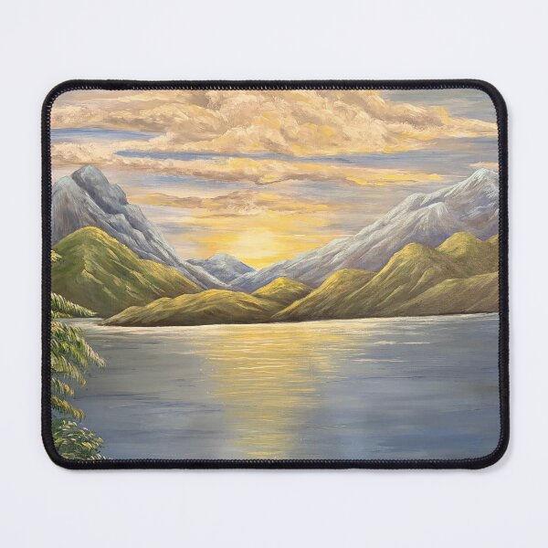 Item preview, Tranquil lake surrounded by majestic mountains. designed and sold by abaterdouk.