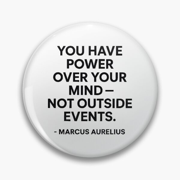 Item preview, Power Over Your Mind Marcus Aurelius Stoic Quote (Black Font) designed and sold by TshirtsLabs.