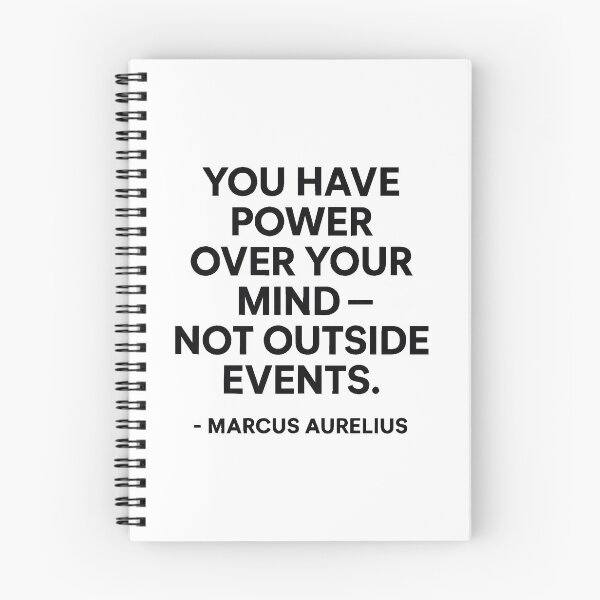 Item preview, Power Over Your Mind Marcus Aurelius Stoic Quote (Black Font) designed and sold by TshirtsLabs.