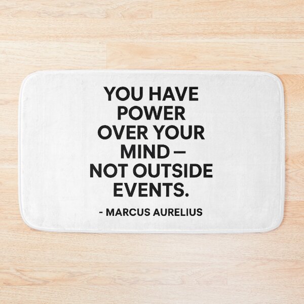 Item preview, Power Over Your Mind Marcus Aurelius Stoic Quote (Black Font) designed and sold by TshirtsLabs.