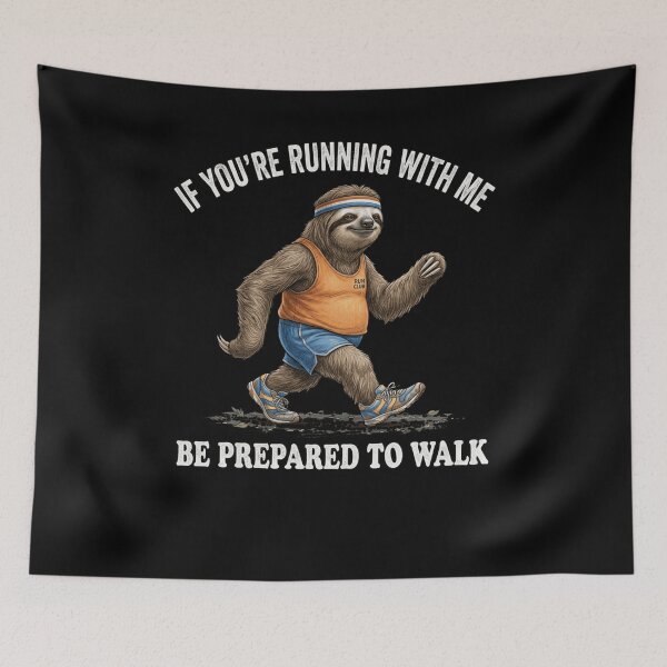 Item preview, Funny Sloth Runner Walker Slow Pace Humor Design designed and sold by snowry.