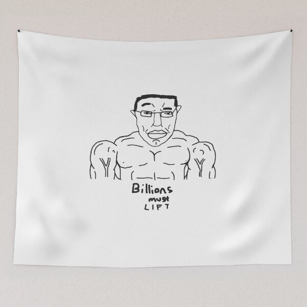 Item preview, Wojak Chudjak Chud Buff Billions Must Lift designed and sold by RomeroDane.