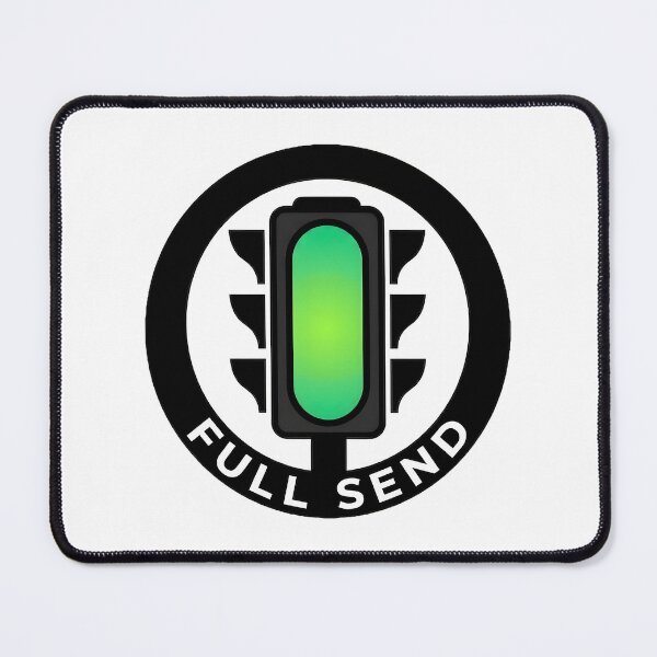 Item preview, Full Send Green Traffic Light Emblem designed and sold by octozap.