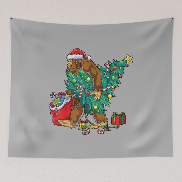 Item preview, Most Wonderful Christmas Co Bigfoot Christmas Tree Lights Xmas Boys Men Sasquax designed and sold by ArleneRowe.