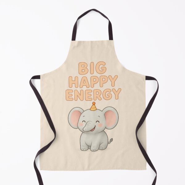 Item preview, Big Happy Energy Elephant | Cute Kawaii Party Animal 3D CGI designed and sold by PopCulturePixel.