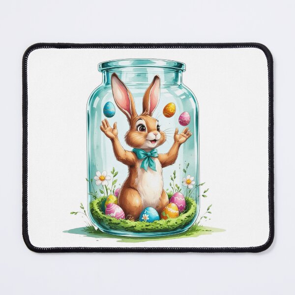 Item preview, Happy Bunny Tossing Easter Eggs designed and sold by AQUILAKREO.