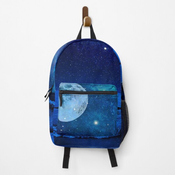 Item preview, cinematic Moon and Sea Minimalist Digital Art designed and sold by FahdSpaceArt.