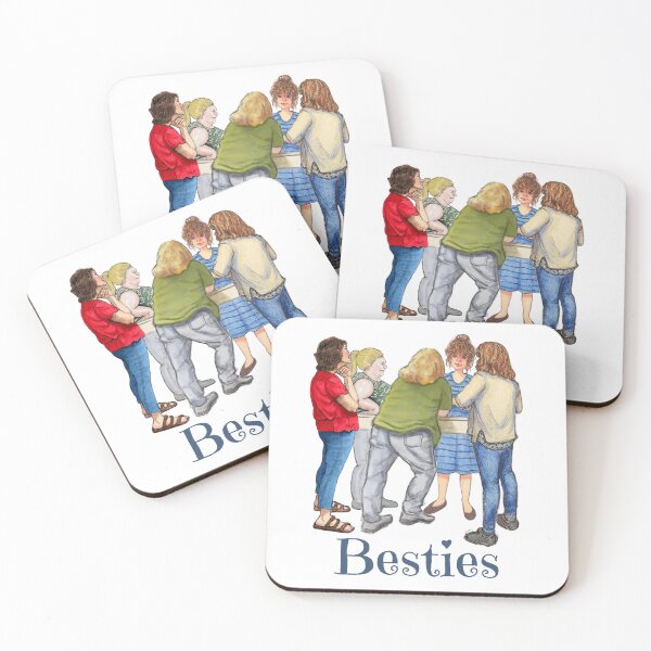 Item preview, Girlfriend Group, Drawing, BESTIES designed and sold by JoyfulWhimsy.
