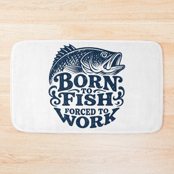 Item preview, Born to Fish Forced to Work Vintage Fishing designed and sold by American Spirit.