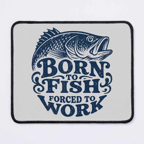 Item preview, Born to Fish Forced to Work Vintage Fishing designed and sold by American Spirit.