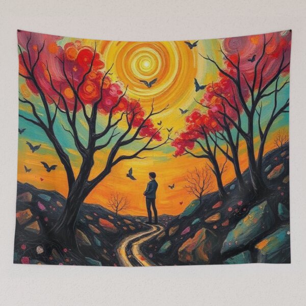 Item preview, Solitude at Rural Sunset designed and sold by RAISC.