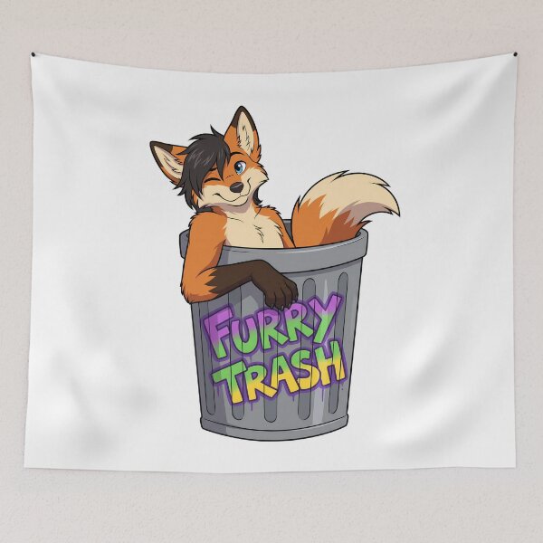 Item preview, Furry Trash Fox designed and sold by BlueBullBazaar.