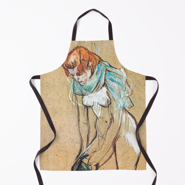 Item preview, Woman Pulling Up Her Stocking by Henri de Toulouse-Lautrec Vintage Belle Époque Figure Study Art Print designed and sold by artofuniverse.