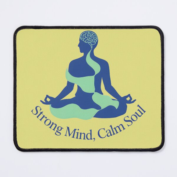 Item preview, Strong Mind Calm Soul Meditation Design | Mindfulness Yoga Spiritual Artwork designed and sold by innerfaith.