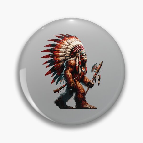 Artikelvorschau, Indianischer Bigfoot-Sasquatch-Kopfschmuck entworfen und verkauft von ArleneRowe.