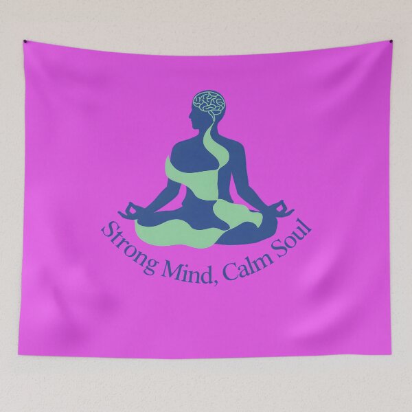Item preview, Strong Mind Calm Soul Meditation Design | Mindfulness Yoga Spiritual Artwork designed and sold by innerfaith.