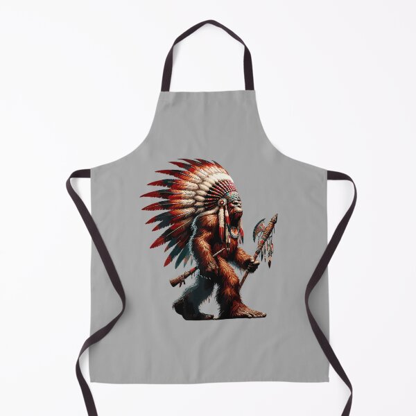 Item preview, Native American Bigfoot Indian Sasquatch Headdress designed and sold by ArleneRowe.