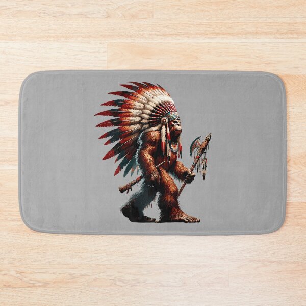 Item preview, Native American Bigfoot Indian Sasquatch Headdress designed and sold by ArleneRowe.