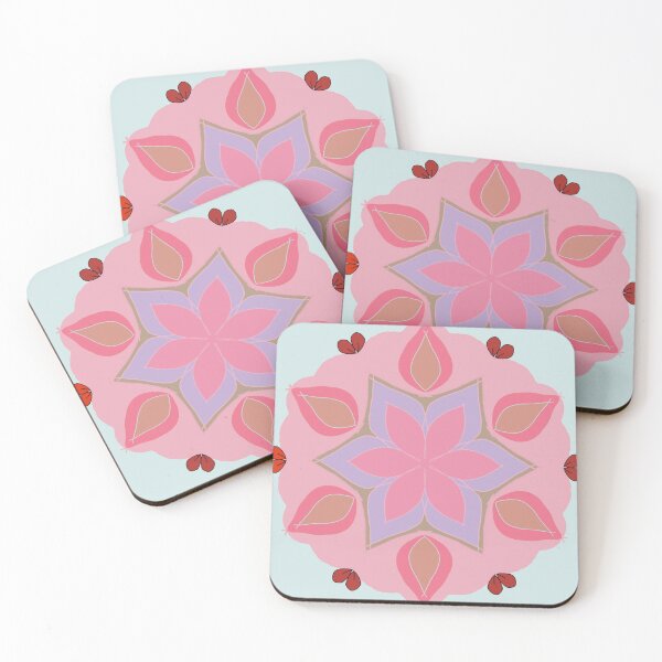 Item preview, Sweet Pastel Mandala Pink Floral Pattern designed and sold by Thoraklove.