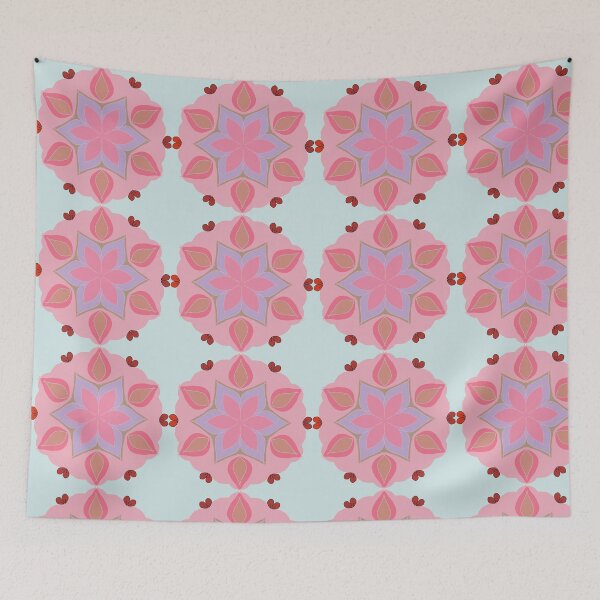 Artikelvorschau, Süßes pastellrosa Mandala-Blumenmuster entworfen und verkauft von Thoraklove.
