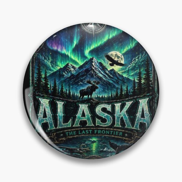 Item preview, Alaska Adventure Crest Tee designed and sold by Wandering Threads.