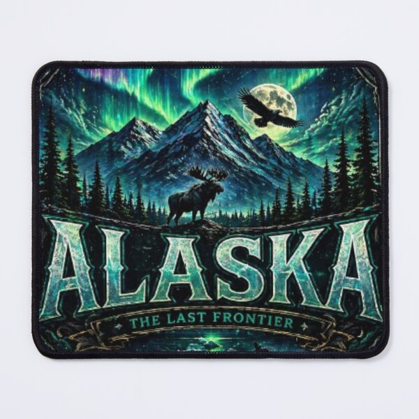 Item preview, Alaska Adventure Crest Tee designed and sold by Wandering Threads.