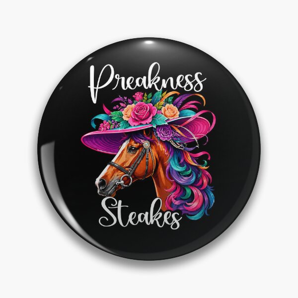 Item preview, Preakness Steakes Floral Horse Racing Fancy Hat designed and sold by FreshVibe Prints.