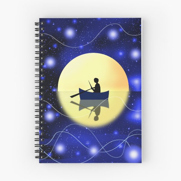 Item preview, Moonlit Boat Journey  designed and sold by Andrew  Hitchen.