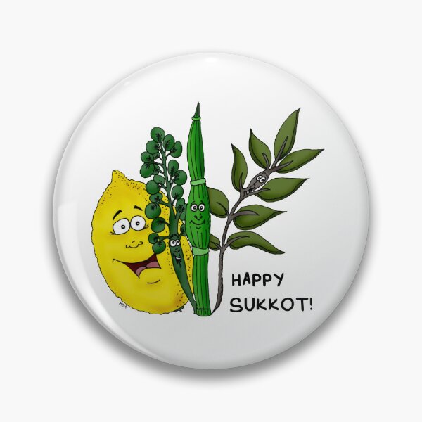 Item preview, Happy Sukkot! – Four Species Whimsical Judaica Art designed and sold by MyxaART.
