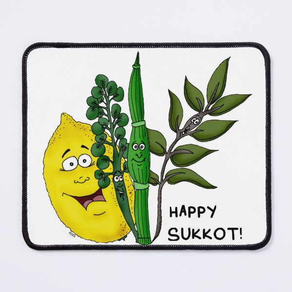 Item preview, Happy Sukkot! – Four Species Whimsical Judaica Art designed and sold by MyxaART.