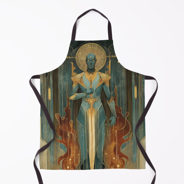 Item preview, Surtr Fire Giant Art Deco Portrait designed and sold by NordicDreams.