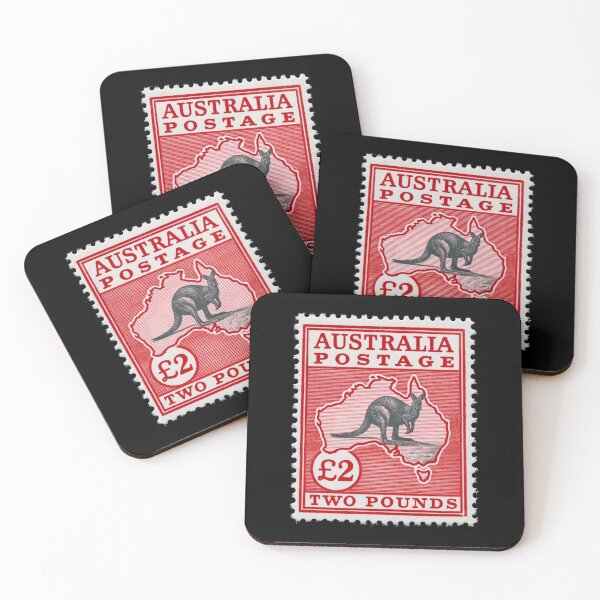 Item preview, Australia - Stamp Illustration designed and sold by GoodOldVintage.