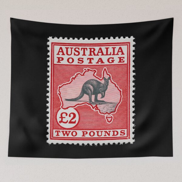 Item preview, Australia - Stamp Illustration designed and sold by GoodOldVintage.